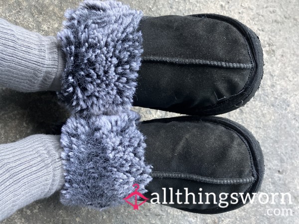 Slippers Worn By Daughter (Beth) Old Smelly And Worn! 1 Year Of Every Day Wear!