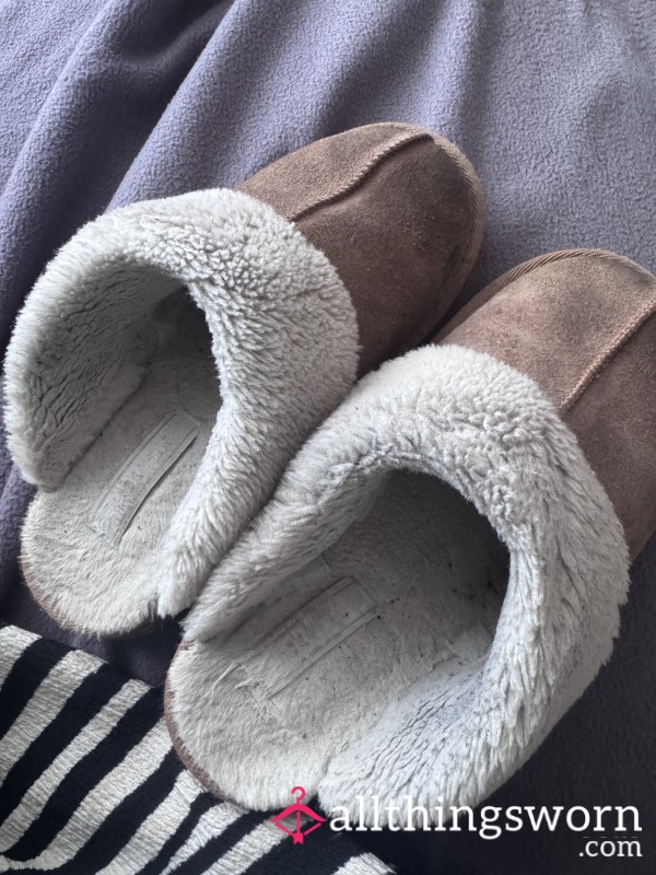 Slippers Worn By Mum & Daughter