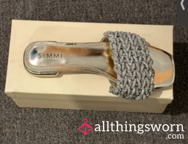 Sliver Glitter Flats Xx