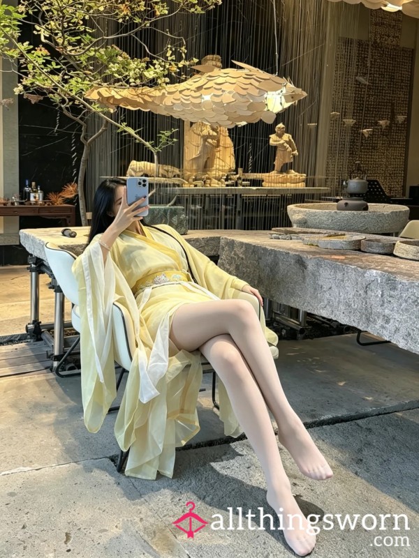 Sl*tty 3+ Days Pure Desire Nude Stockings｜Ultra-sheer Flesh Tone Pantyhose Worn Over 3 Full Days, Gentle Goddess Perky A** & Pu**y Rich Lewd Scent + Foot Sweat, Warm Wet Sticky Fermented Wait