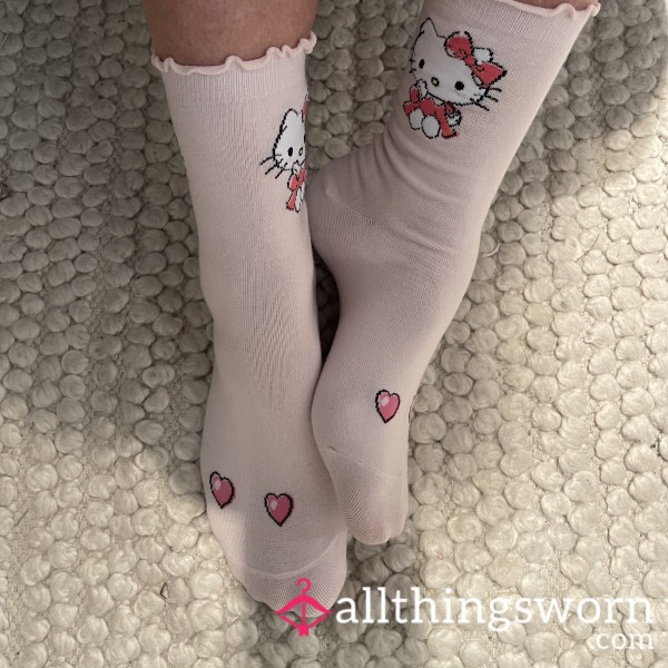 Sl*tty In Hello Kitty Socks I’m Gonna Sleep In Just These Tonight