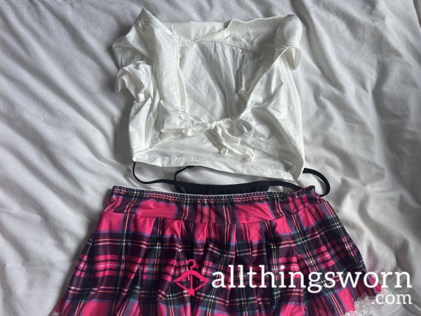 Sl*tTY Sissy Schoolgirl Outfit From Ebony Goddess Eve 💋