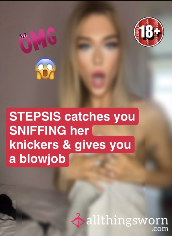 Sl*tty StepSis Catches You Sniffing Her Panties!! Gives You Messy Sloppy Bl** Job & JOI (NUDE)