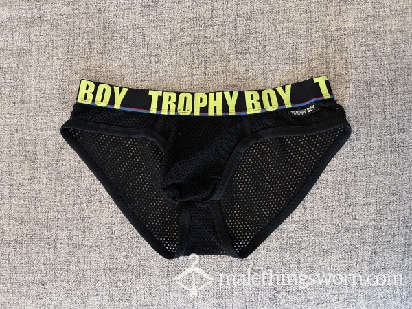 Small Black AC Mesh See-thru Underwear