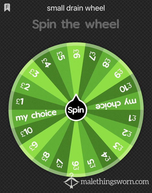 Small Drain Wheel £1 - £10