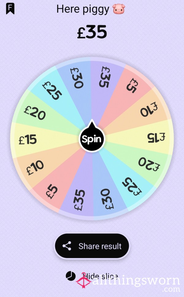 Small Findom Piggy Wheel