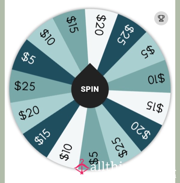 SMALL Findom Wheel.  Unlimited Spins For $2! Top Payout Is $25.