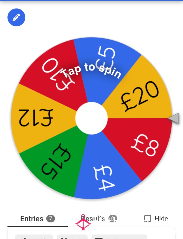 Small ££ Wheel.