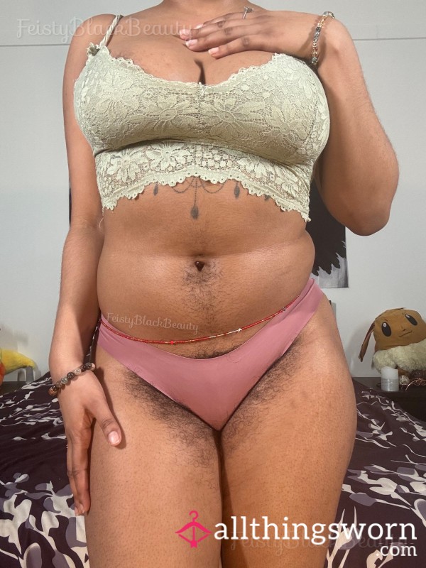 Small Purple Nylon Cheeky Panties (Hairy, Hairy Bush, Hairy A**, Strong Scent, Ebony, Sweaty, All Natural, Black Woman)