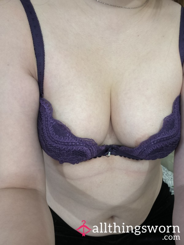 Small Purple Push-up Bra