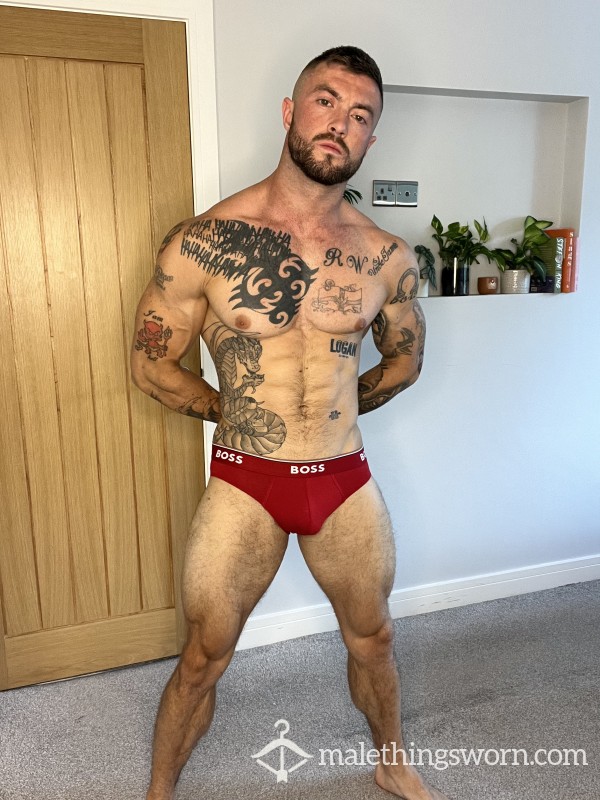 Small Red Boss Briefs