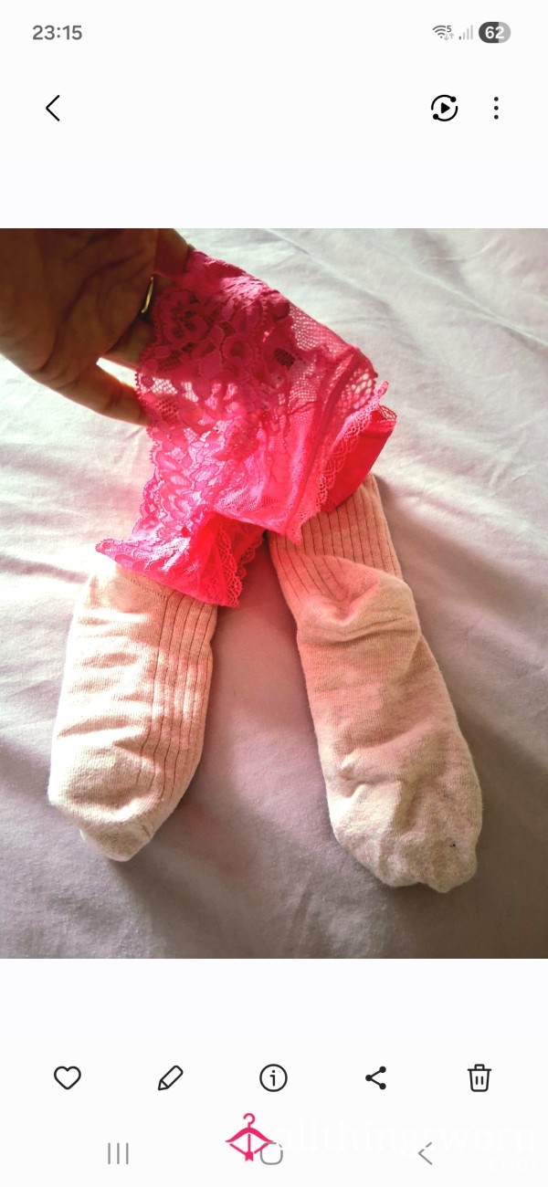 Small Sock & Panties Bundle Includes 24hr Plus Add Ons