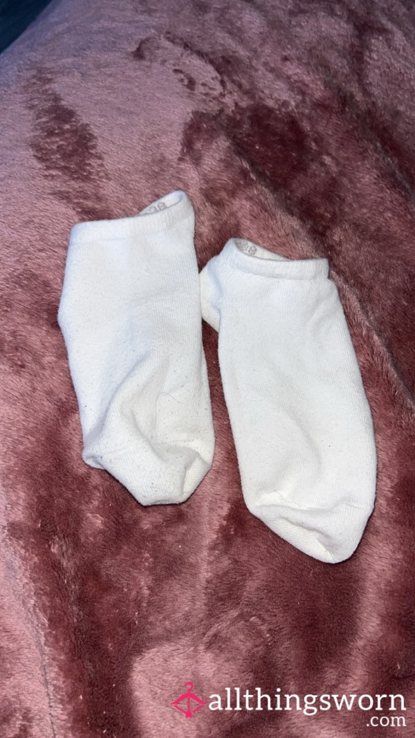 Small White Ankle Socks