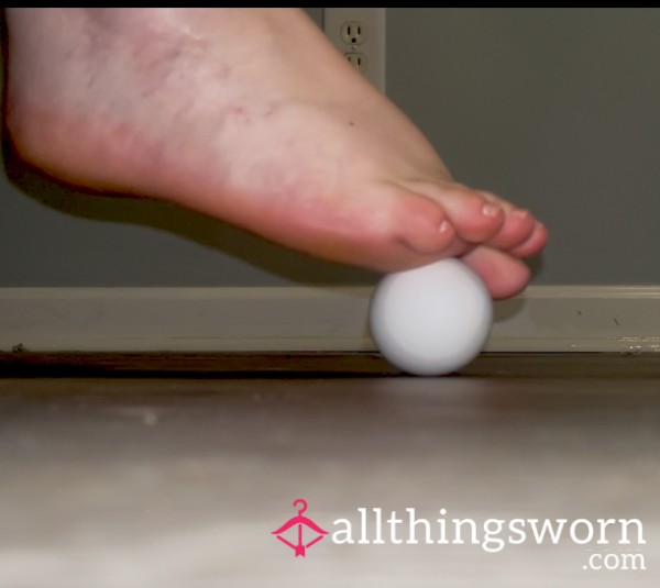 Smashing Egg W/ My Stinky Feet