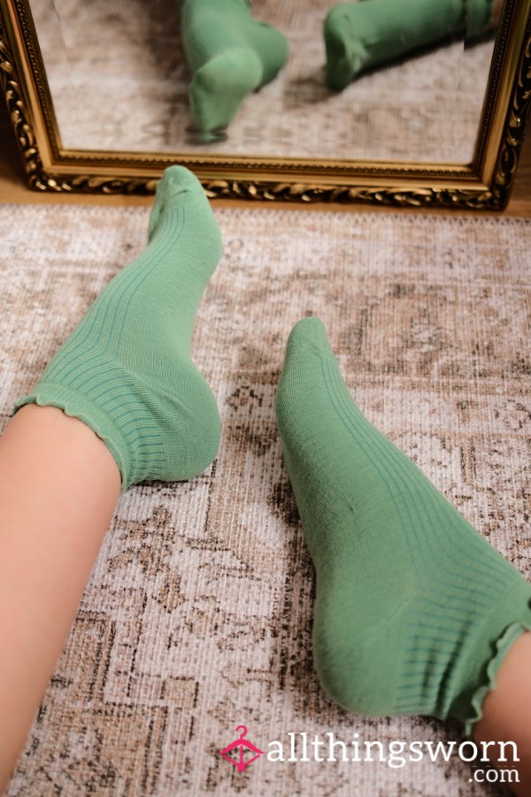 Smelly Ankle Socks, 48hr Wear 💚