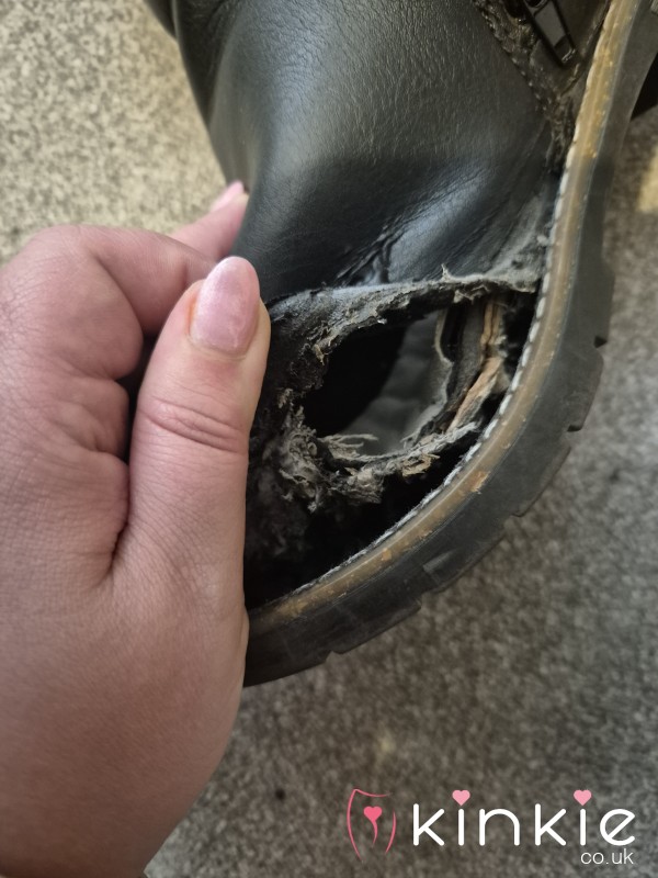 Smelly Battered Work Shoes