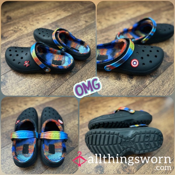 Smelly Fur Lined Crocs