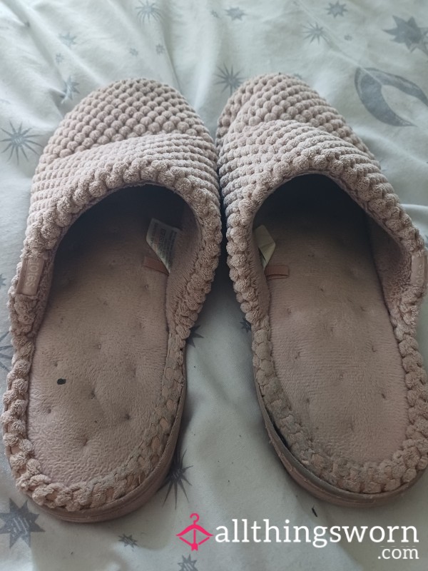 Smelly, Heavily Worn Pink Slippers