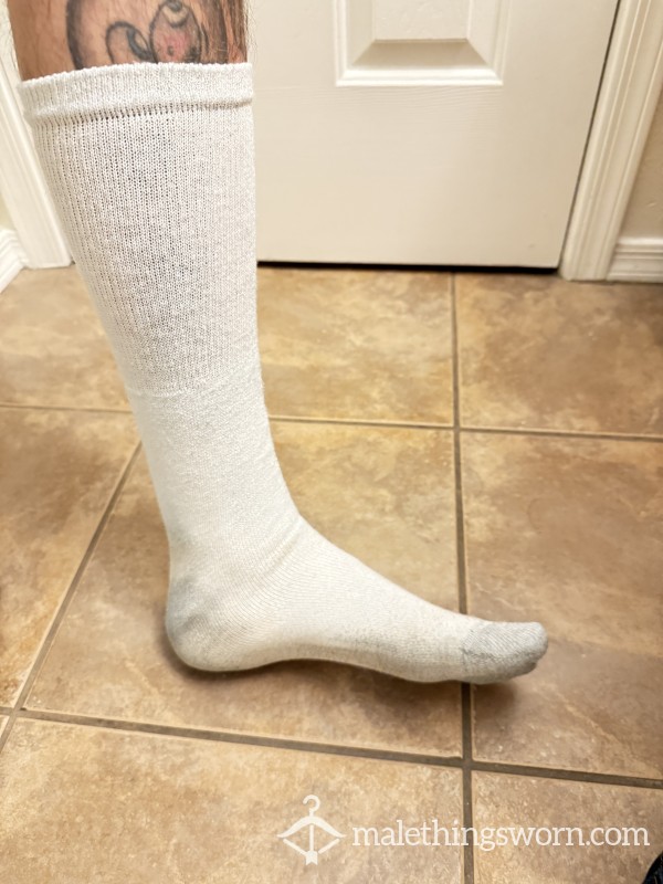 Smelly Long White Tube Socks