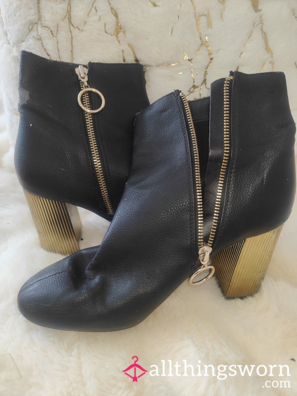 Black & Gold Boots