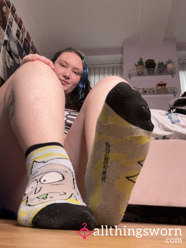Smelly Old Rick Face Trainer Socks
