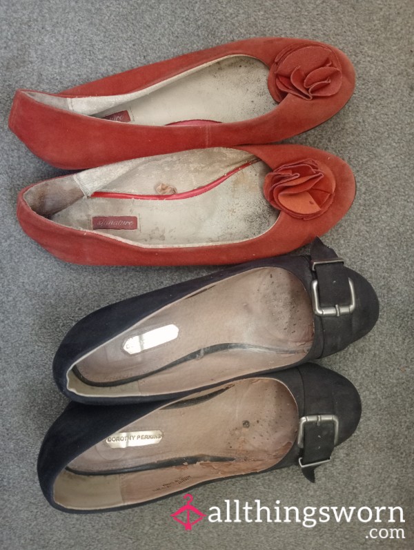 SOLD...Smelly Old Trashed Ballet Pumps