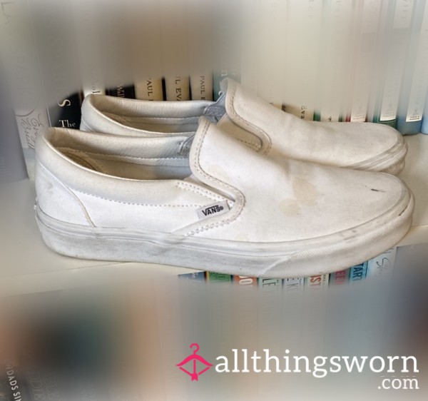 Smelly Slip-On White Vans