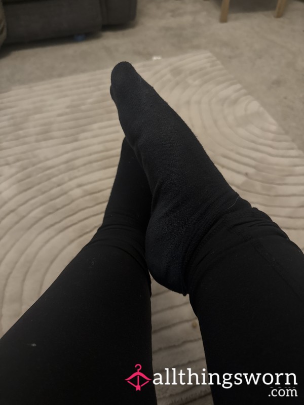 Smelly Sweaty Black Socks Worn 24hrs