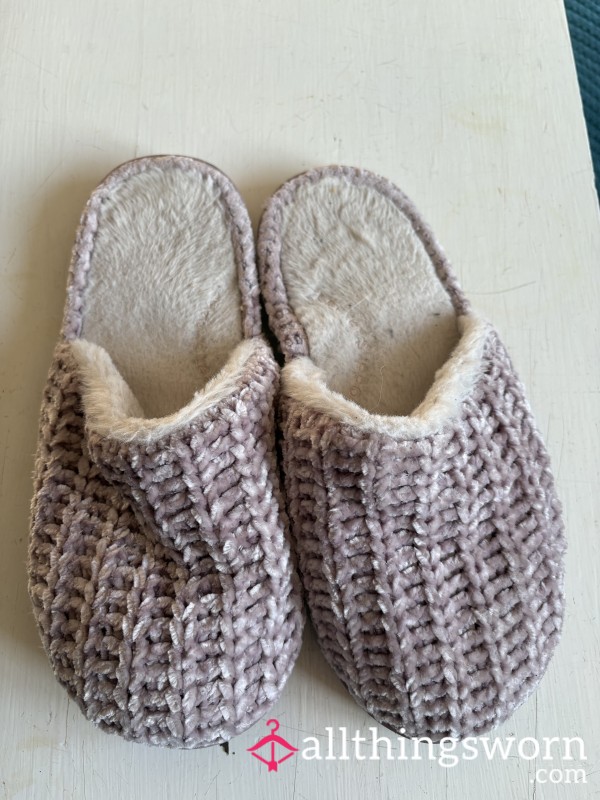 Smelly Well Worn Pink M And S Slippers Size 6