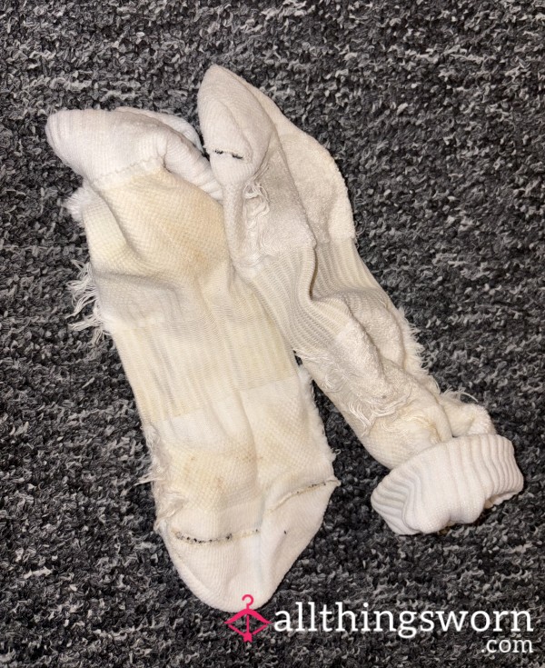 Smelly White Ankle Socks