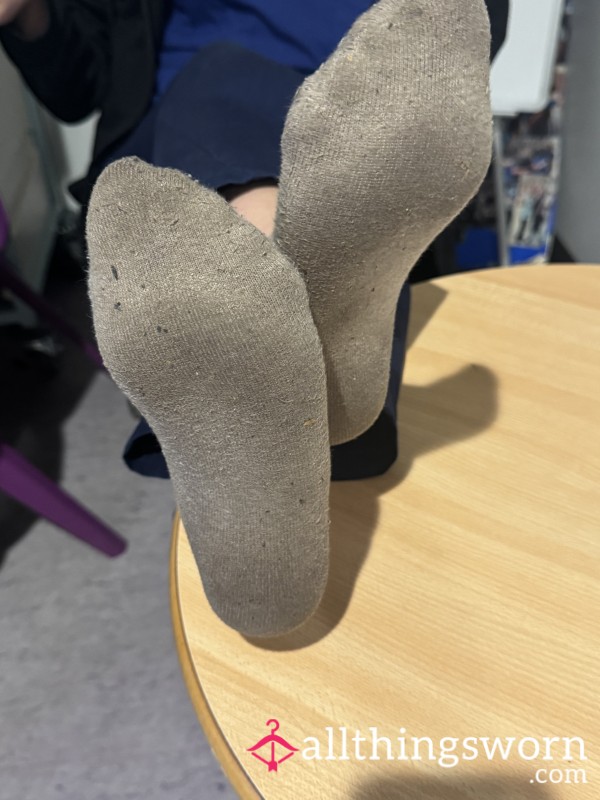 Smelly Work Socks, On Feet For 13 Hours In Smelly Work Shoes