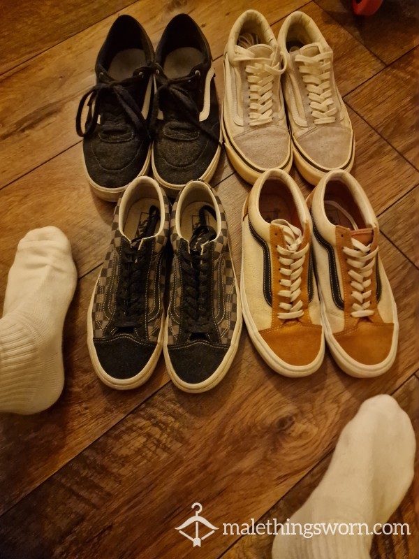 Smelly Worn Different Vans Old School 👅
