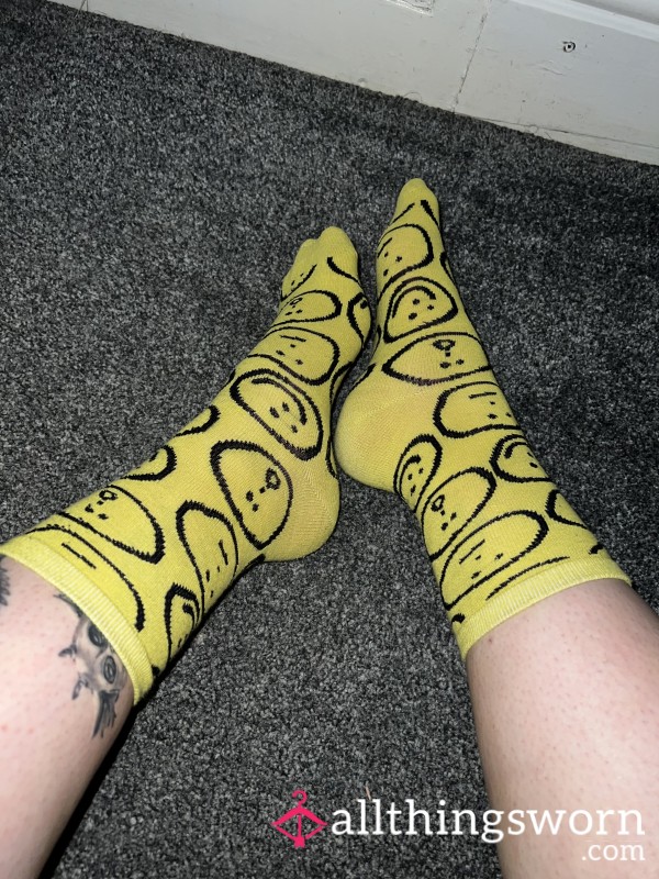 Smiley Worn Socks