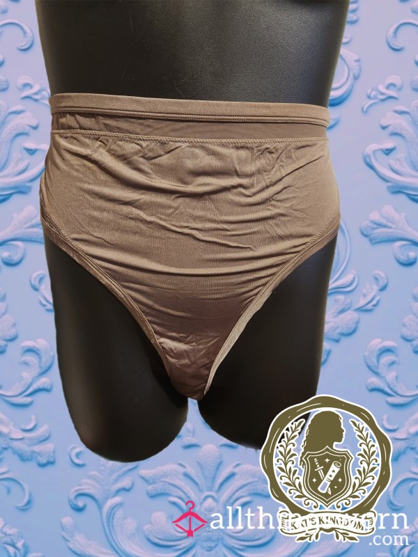 🤎 Smooth Cocoa | Aerie Hi-Cut Brief Panty (XXL)