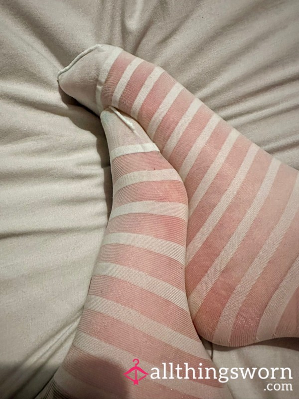 Worn🥶Baby Blue Opaque Socks💙