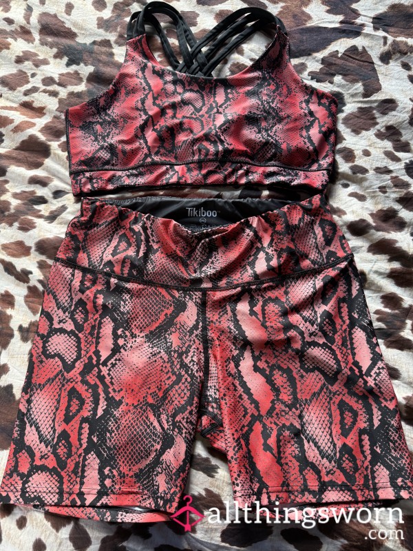 Snake Print Gym Set