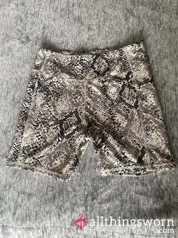 Snake Print Gym Shorts £30