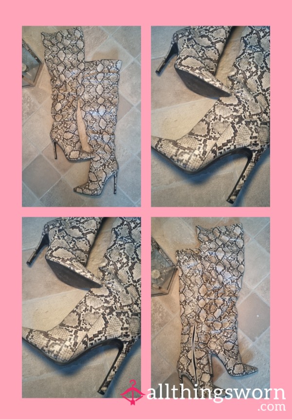 Snake Print Thigh Highs 🐍🔥
