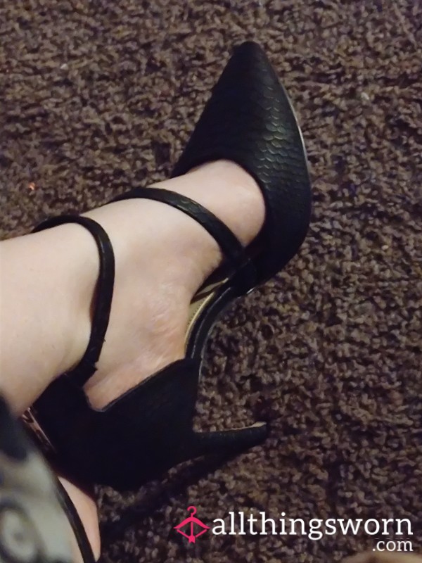 Snakeskin Pattern Heels