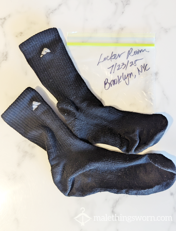 Snatched Mid-Workout – Black Adidas Crew Socks – Bagged 7/23/25