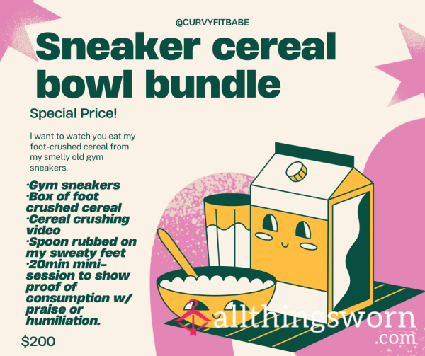 Sneaker Cereal Bowl Bundle