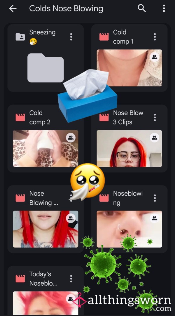 Sneezing & Nose Blowing Folder Access 🤧😷
