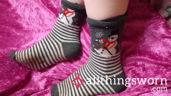 Snowman Ankle Socks