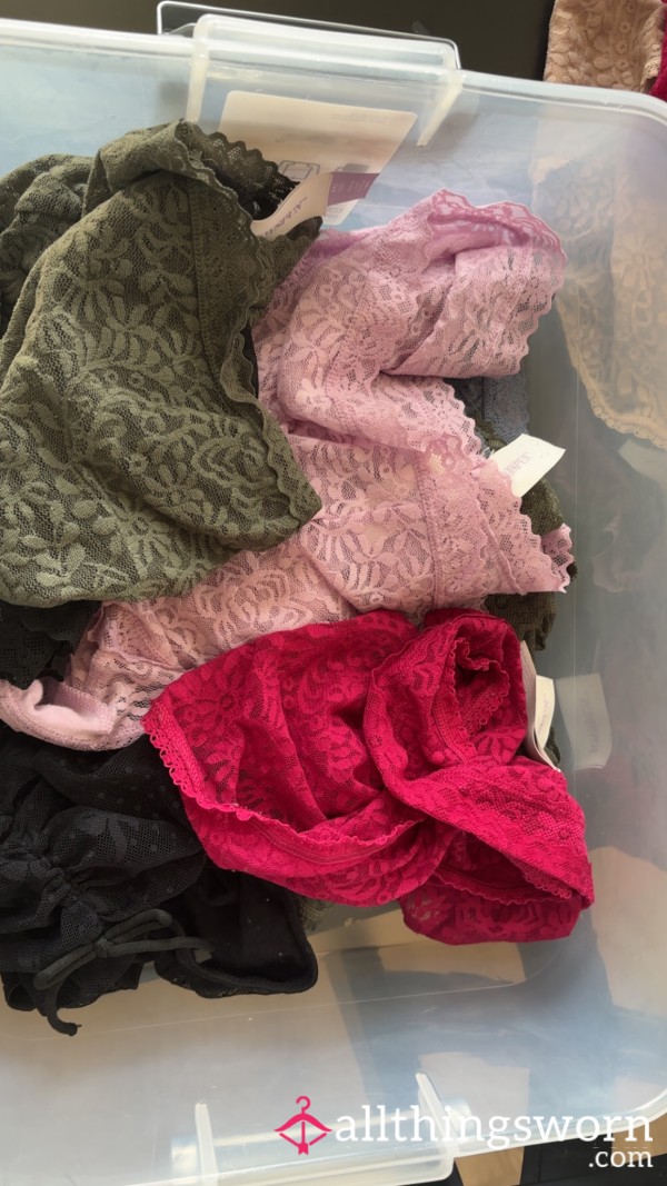 So Many Panties!! All Dirty ! Random Lot! You Get One Surprise One