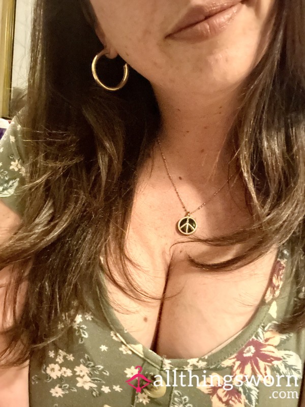 Unwashed Green Flor*l Dress