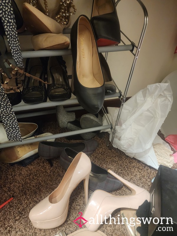 So Many Worn Sweaty Dirty High Heels