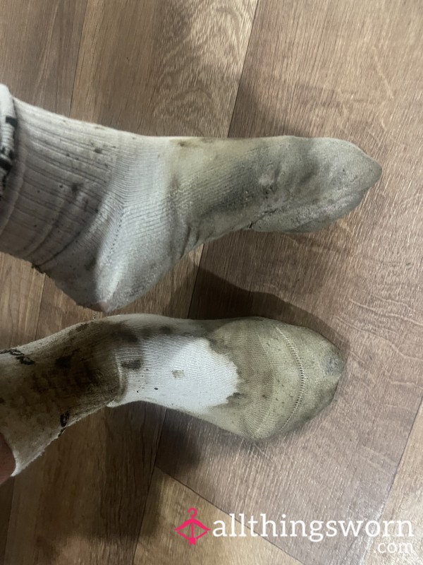 Soaked And Filthy Rugby Training Socks / Dirty Holy Adidas Socks. 📦 UK Shipping Included. 🌍 International Shipping Available.
