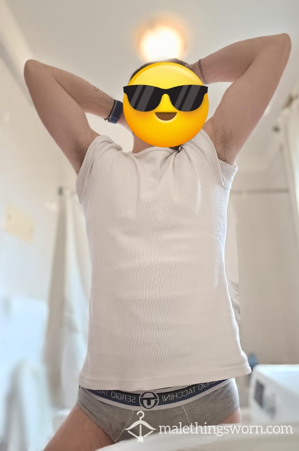 👕  ​Soaked Cotton Relic: White Undershirt Stewed Under Thermal Gear 🚑🔥 🤢🔥⚪