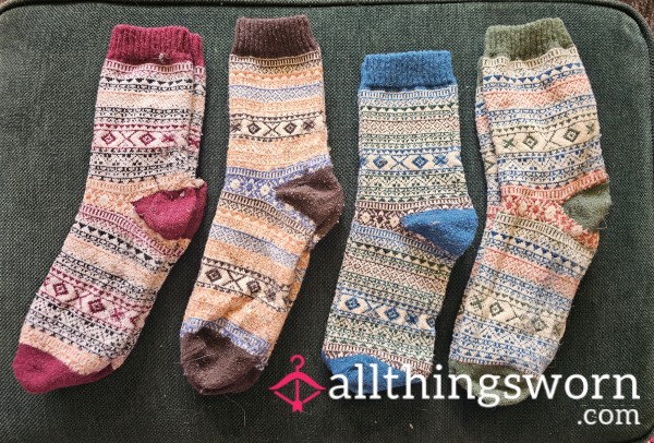 Soaked In My Scent – Worn Fuzzy Socks Fresh From My Feet 😈👣