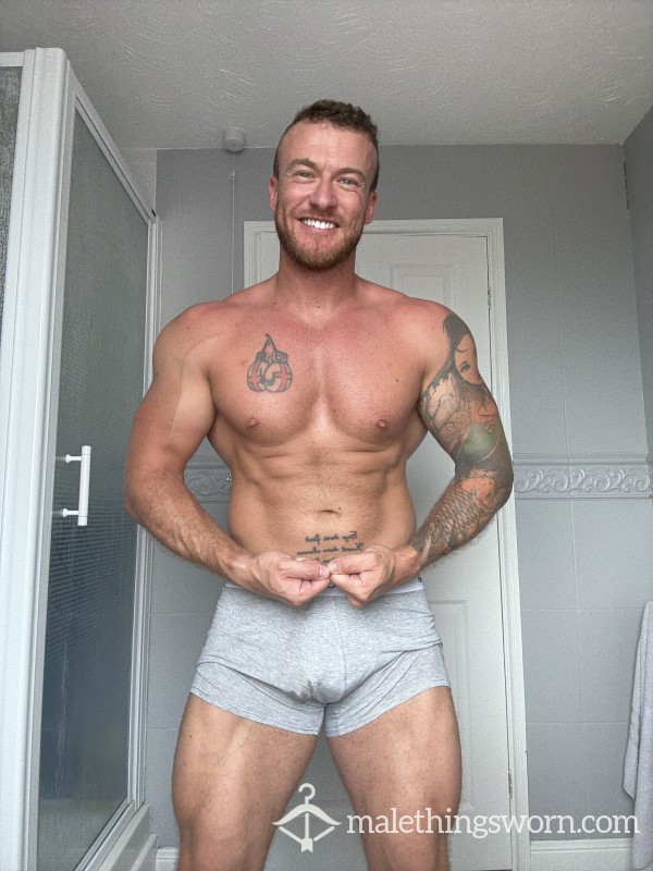 Soaked In Sweat Grey Calvin Klein Trunks